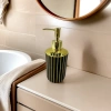 Golden striped soap dispenser, press-type kitchen and bathroom hand sanitizer dispenser Specification image